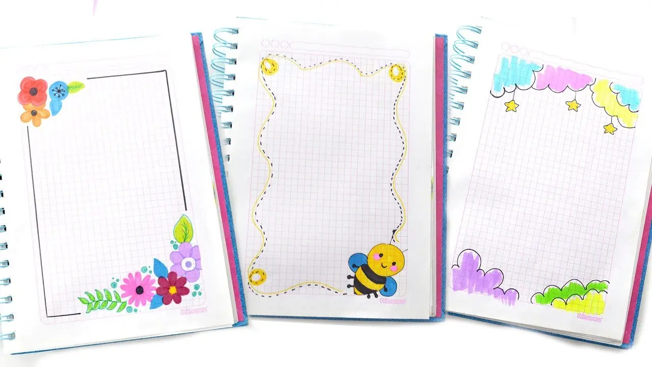 Imagen, dibujo y márgenes en la encuadernación de una libreta - Cuál es el margen de las libretas imagen dibujo margenes encuadernar libreta - Cuál es el margen de las libretas